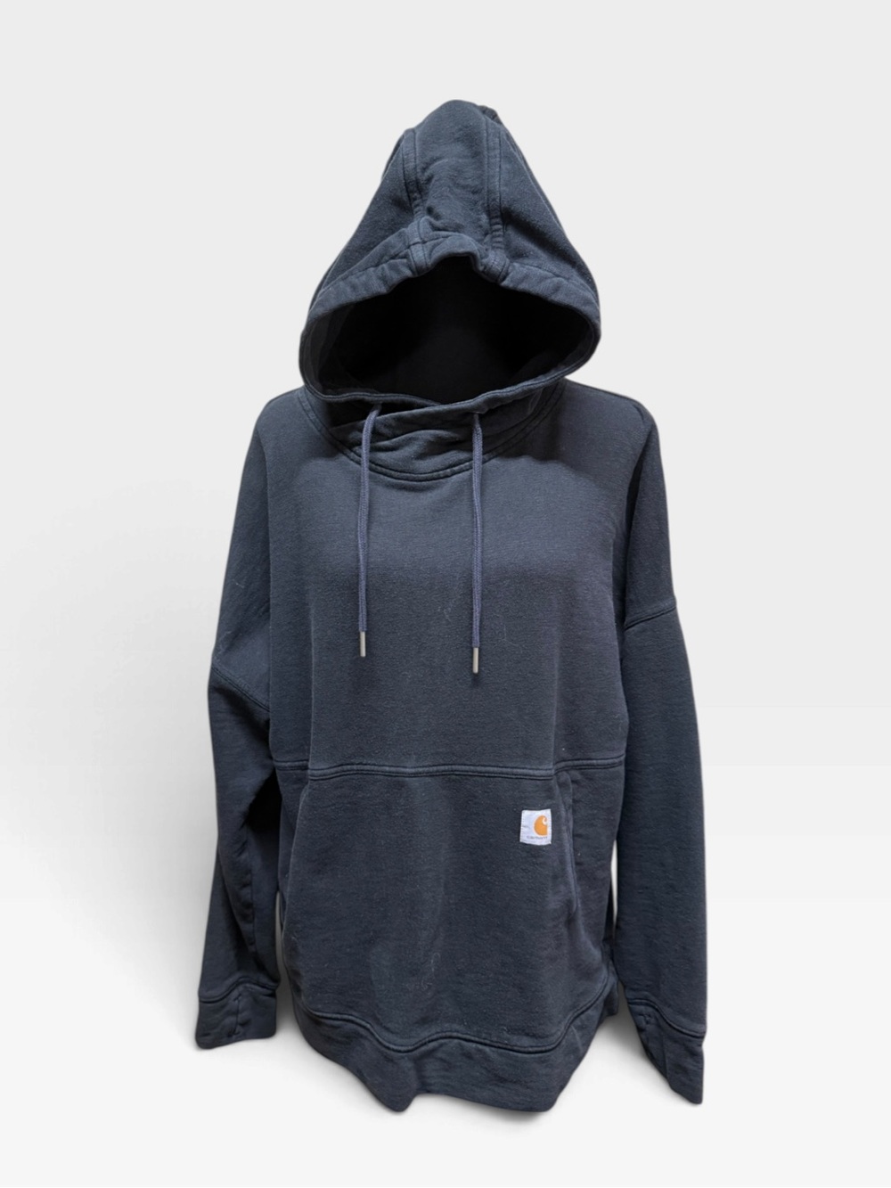 Carhartt Women’s Relaxed Fit Hoodie Size Large Black Pullover Logo